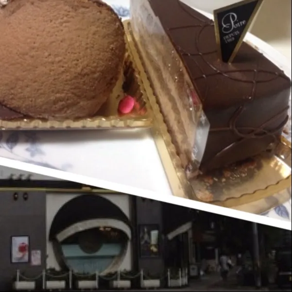 帝塚山のポアール…
大阪でケーキ屋さんって言うと、ここしか知らないだよ！
ってコトでケーキを買って来たよ！
でもなんたらベアってクマさんのケーキがぶあいくのＧに負けてでんぐり返りしてるよ！(>_<)|うぉずさん