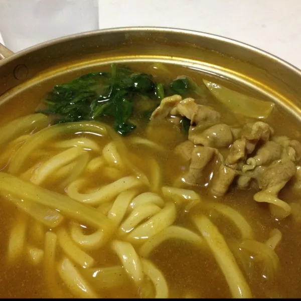 お昼はカレーうどん！
雨で涼しいはずが、なんかメッチャ暑くなってきたよぉ〜
ウチのエアコンは部屋の大きさに比べて容量が小さくて効かないからつけないのよねぇ〜
そんな扇風機だけの部屋で…
(=^ェ^=)|うぉずさん