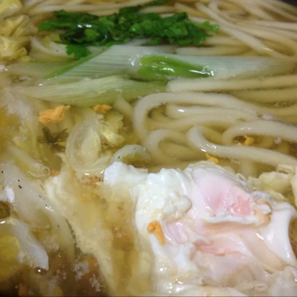 お鍋の翌日は、やっぱり鍋焼きうどん！
鱧のお出汁が優しくて美味しい…
(=^ェ^=)|うぉずさん