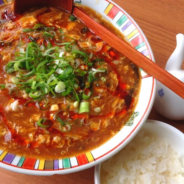 いつもの酸辣湯麺！
今日は3辛にしてみた！
辛〜い！！旨〜い！！(｡>∀<｡)|ぃちさん