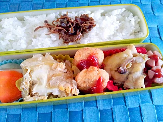 Snapdishの料理写真:2014.3.13
旦那お弁当(*^^*)|さやさん