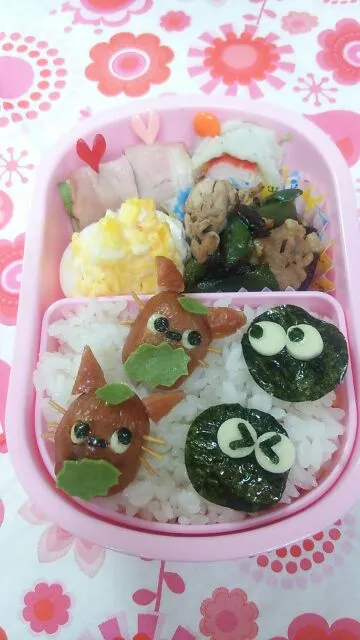 幼稚園弁当♪トトロ&くろすけ♪|nanairoさん