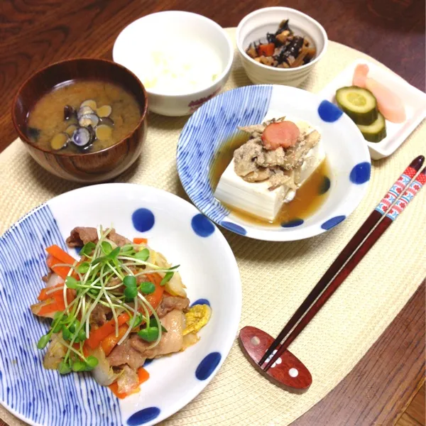 こんぶ茶のモニターに当たったので♪白菜と豚肉のこんぶ茶炒め/舞茸と明太子とこんぶ茶の餡掛け豆腐を作りました •̤ᴗ•̤  イイお味です(⁎ᵔ̤ڡᵔ̤)|nonchiさん