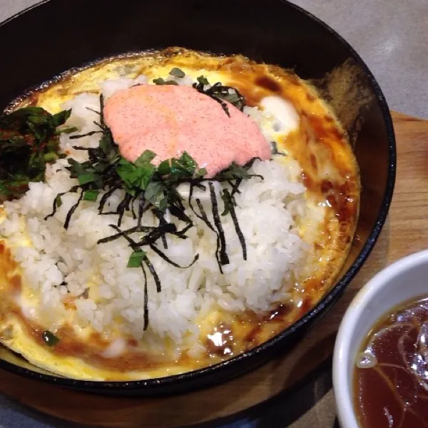 鉄板焼きめし(明太マヨ)。カリカリになったゴハンは美味しい！o(^▽^)o|takapiroさん