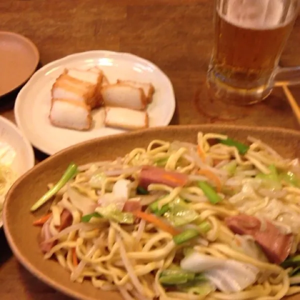 ソーキ焼きそば。塩味なので酒が進みます！o(^▽^)o|takapiroさん