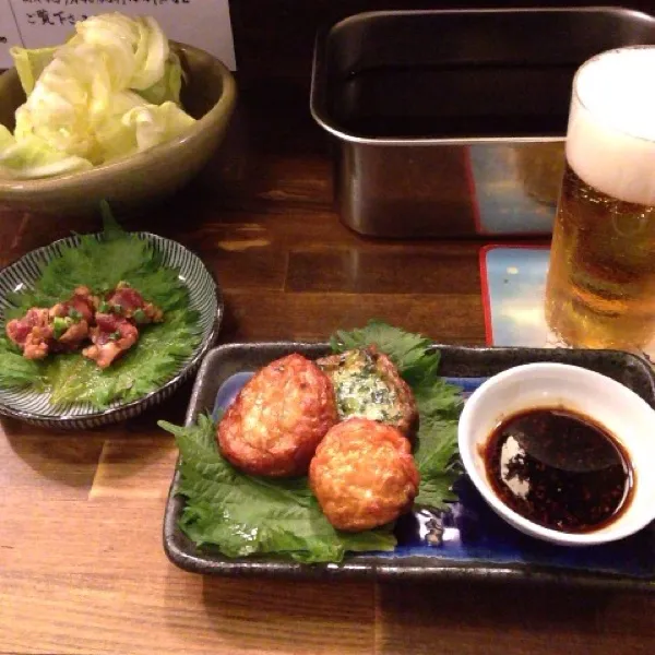 鴨わさ、揚げ物。鴨料理が食べられる隠れ家的居酒屋！マスターが気さくな良い店です！(*^o^*)|takapiroさん