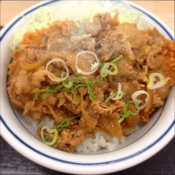 Snapdishの料理写真:夜:肉盛りカツ丼
チキンカツの上にニンニク味の豚肉がのってるボリューミーな丼！スタミナつくわぁ( *｀ω´)|ぺろたんさん