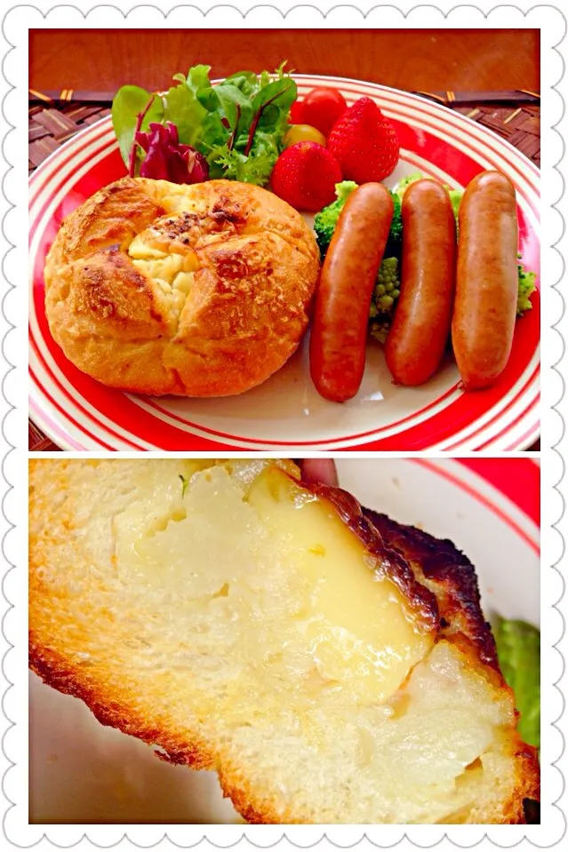 Potato French bread plate❗ﾎﾟﾃﾄﾌﾗﾝｽﾌﾟﾚｰﾄ|🌈Ami🍻さん