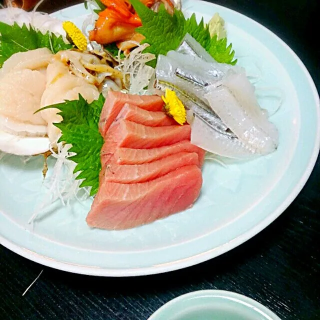 糀谷【雪の家】　刺身盛り合わせ(๑´ڡ`๑)|しー様(๑´ڡ`๑)←さん