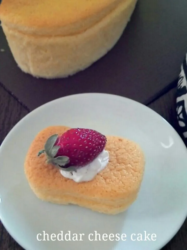 cheddar cheese cake|ike razakさん