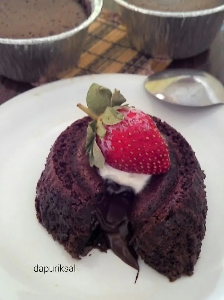 melted choco cake|ike razakさん