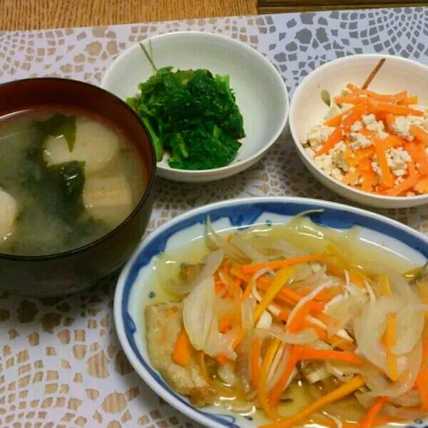 ☆鯵の南蛮漬け
☆人参の白あえ
☆菜の花のお浸し|まりーんさん