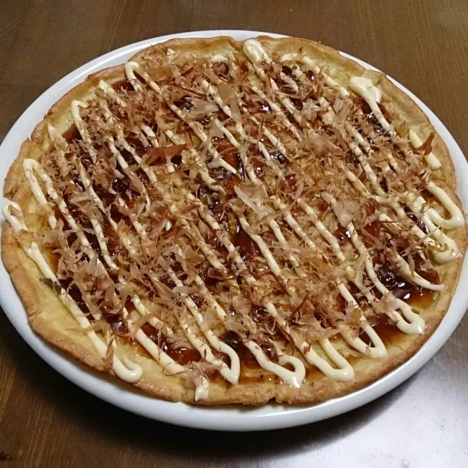 お好み焼き。正確？には、キャベツ焼きか？休みの朝食に作った。|masahiroさん