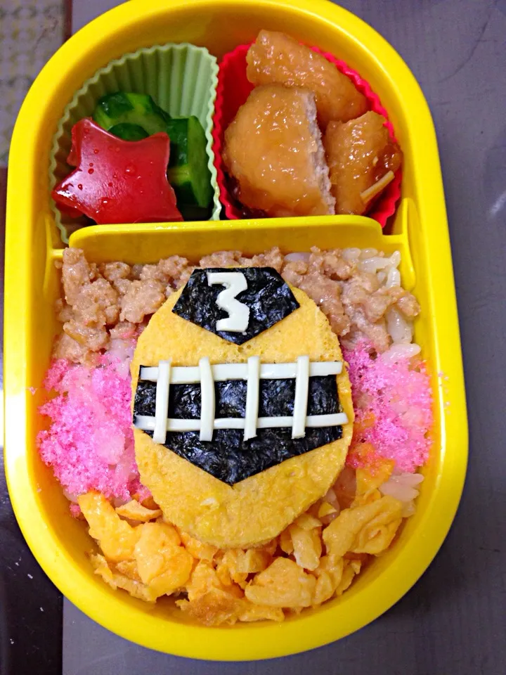 トッキュージャー3号そぼろ弁当|mahalo_mさん