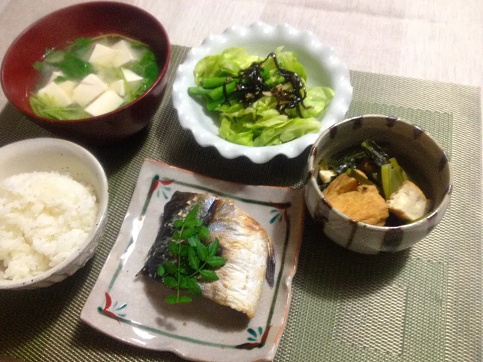 Snapdishの料理写真:塩焼き定食🐟|ユムユムさん