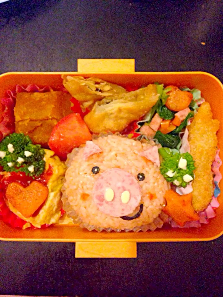 こぶたちゃん弁当♥️|Mie Fukuiさん