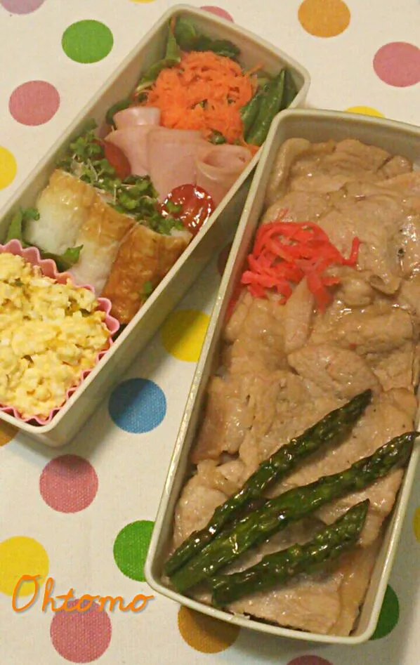 Snapdishの料理写真:3/17 焼き肉びっしり弁当|オオトモさん