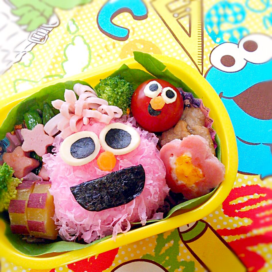 エルモの友達モッピーキャラ弁 Pinako Snapdish スナップディッシュ Id Scmpra