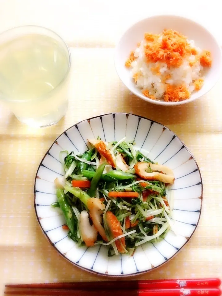 水菜とインゲンの炒め～♪|さとう かおりさん