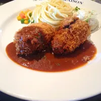 ナスとピーマンの肉詰めランチ|sakura_atさん