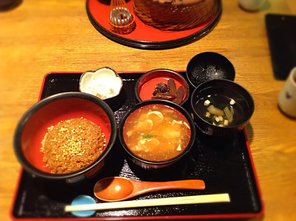 茶飯の生湯葉餡かけ|米須由一さん