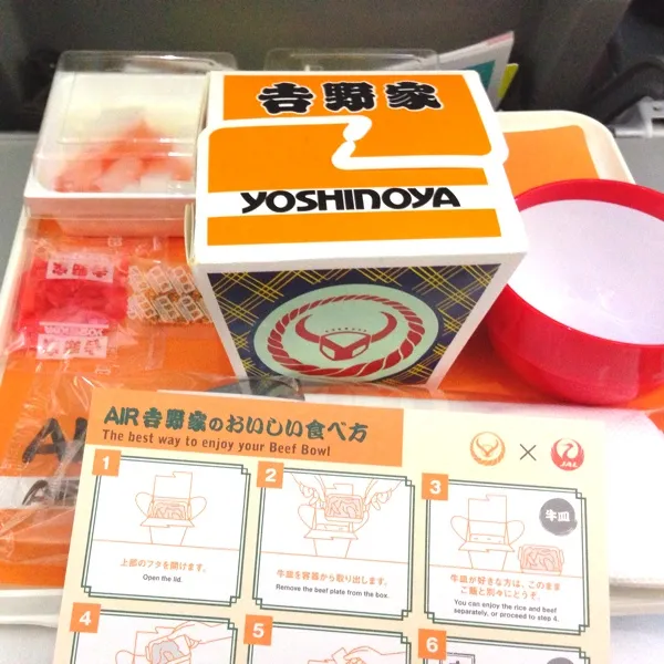 成田〜ボストンの機内食。
おみごと！肉も柔らかくて感動。
機内でも遭遇できるとわ！|mikaさん