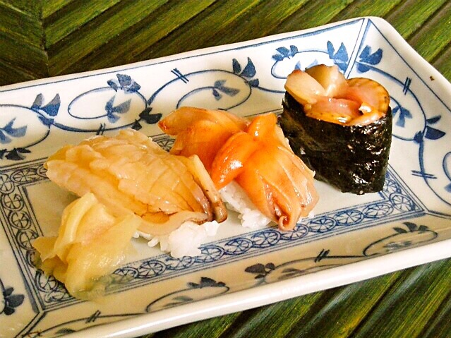 白ミルと赤貝の握り ヒモの軍艦 Hisoka7 Snapdish スナップディッシュ Id Qdlpva