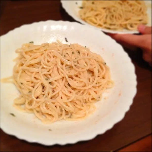 連日パスタだが今日はタラコパスター|Takasi Harunoさん