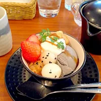 Snapdishの料理写真:GODIVA cafe 和風ぱふぇ|leeさん