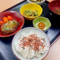 Snapdishの料理写真:会社のご飯☆ハンバーグ|ericanさん