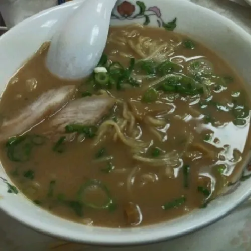 最近ずっと食べたかったラーメン！映りはよくないけど｡｡ストレス発散！他にもいろいろ食べておなかいっぱい(´∀｀*)ただ、麻婆豆腐の片栗粉が溶けきってなかったのが残念！|acaneさん