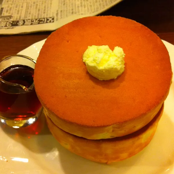 スフレパンケーキ(*^^*)時々食べたくなります(*^o^*)ふわふわでおいしー♡|あかりさん