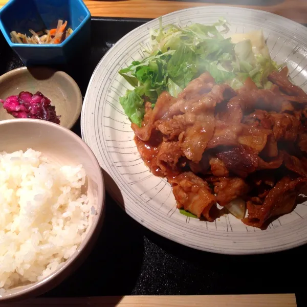 生姜焼き定食|あややさん