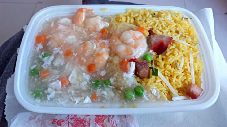 Shrimp with Lobster Sauce and Fried Pork Fried Rice|Richard Stephen Torres Cañarteさん