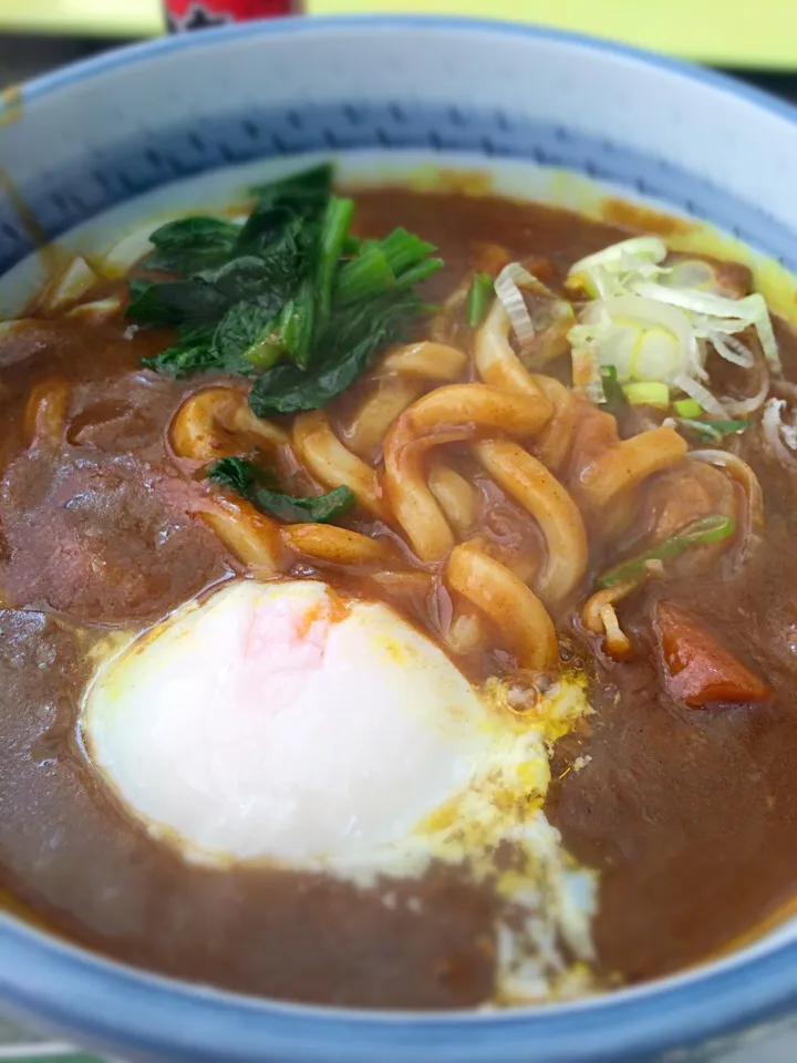 Snapdishの料理写真:カレーうどん@居酒屋けんちゃん|おさるのじょ〜じさん