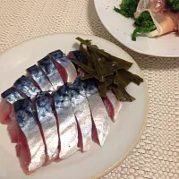 Snapdishの料理写真:自家製しめ鯖|あんちんさん