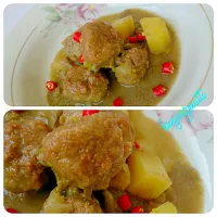 potatoes meat balls curry|kanjengmuttiさん