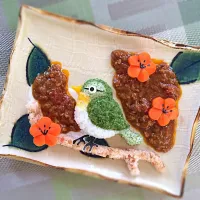 Snapdishの料理写真:梅にウグイス★カレー