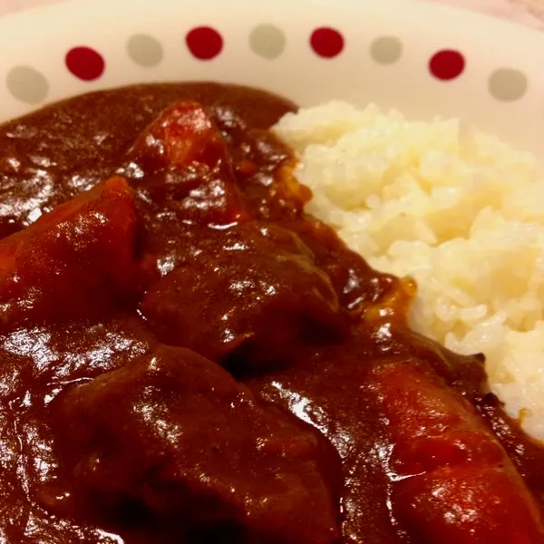 初めて圧力鍋でカレー作ってみました。じゃがいもが煮崩れちゃったけど、短時間なのに一晩おいたような味に仕上がりました☆|makimaki222さん