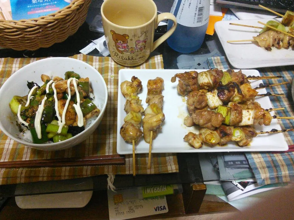 焼き鳥と焼き鳥丼|いもこさん