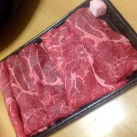 Snapdishの料理写真:牛肉いただきました♡|ayako1496さん