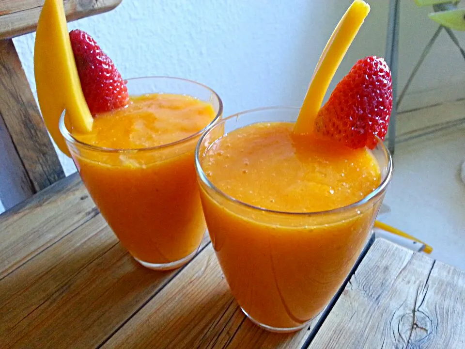 Mango Persimmon Mandarine smoothie|Sittさん