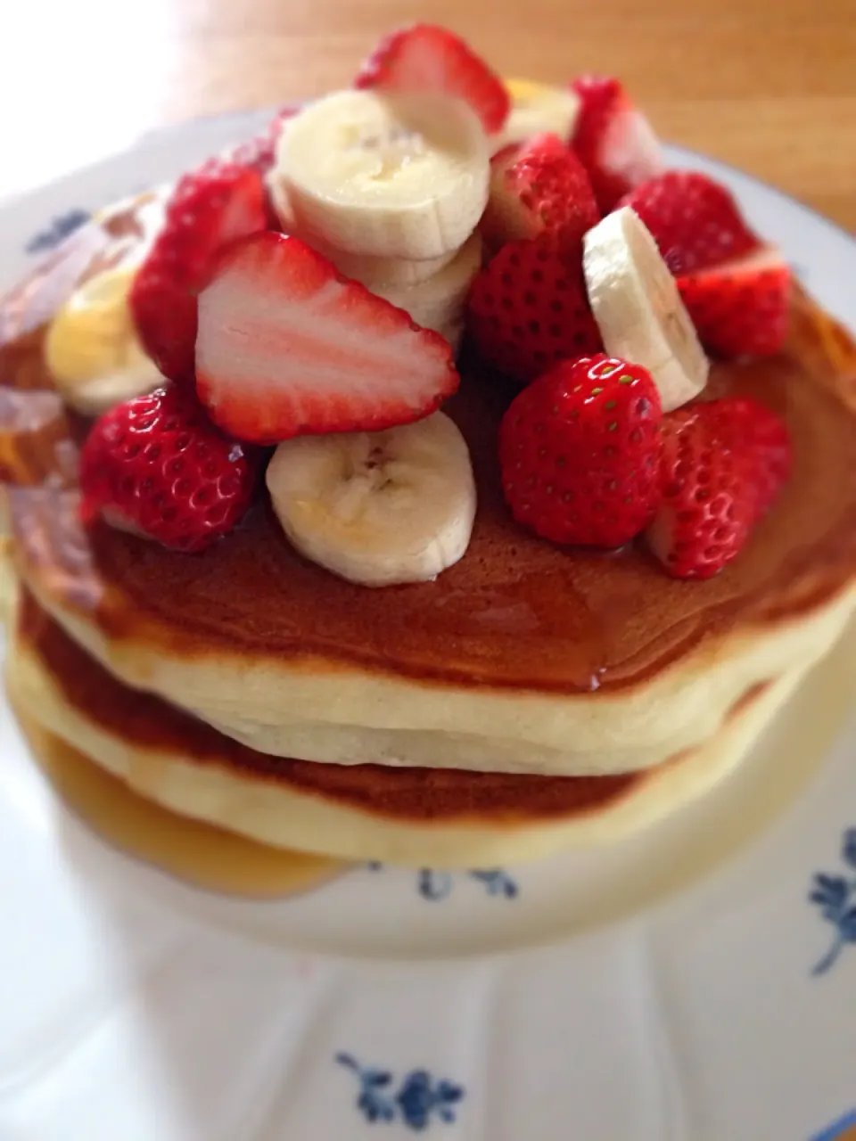 ふわふわヨーグルト入りホットケーキ|シュークリームさん