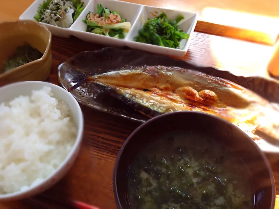 秋刀魚和朝食|りえさん