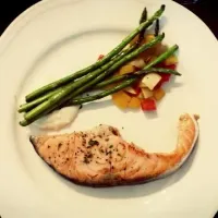 salmon steak|한재원さん