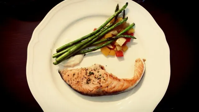 salmon steak|한재원さん