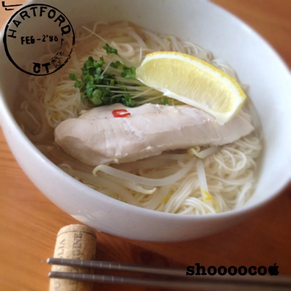 Snapdishの料理写真:にゅうめんのあっち系の味のやつ。|shoooocoさん