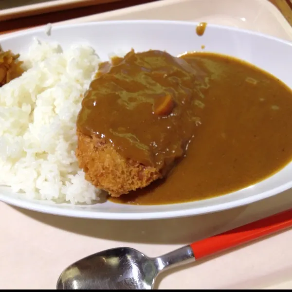 大学の学食のカツカレーです。|Irisさん