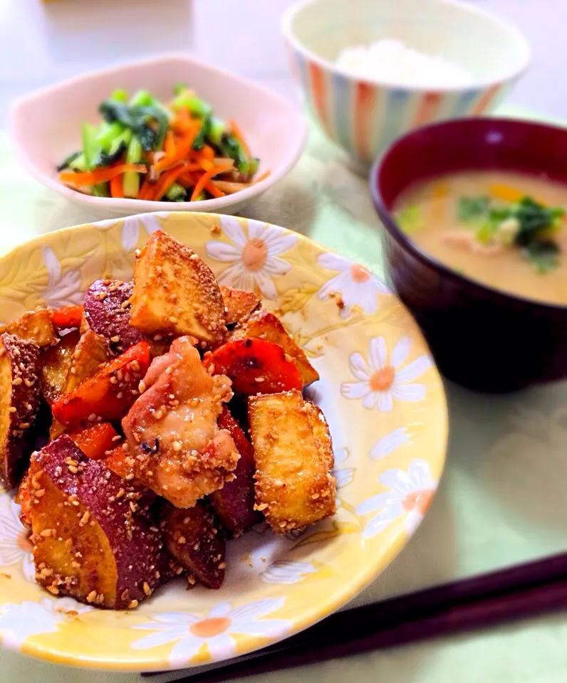 鶏肉とさつま芋の甘辛煮*|Haruka*さん