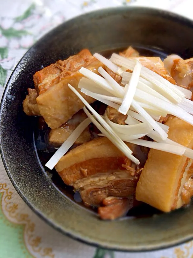 Pork belly with onion strips (Buta no kakunin)|pandaさん